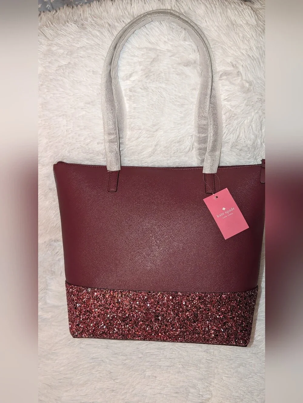 Kate Spade New York Greta Court Penny Tote Bag Cherrywood NWT